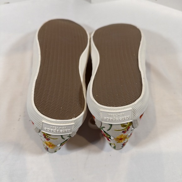 Kate Spade Tennison Canvas Sneakers ShoesGarden Floral Lace Up K8341  Size 9.5B - Picture 10 of 10